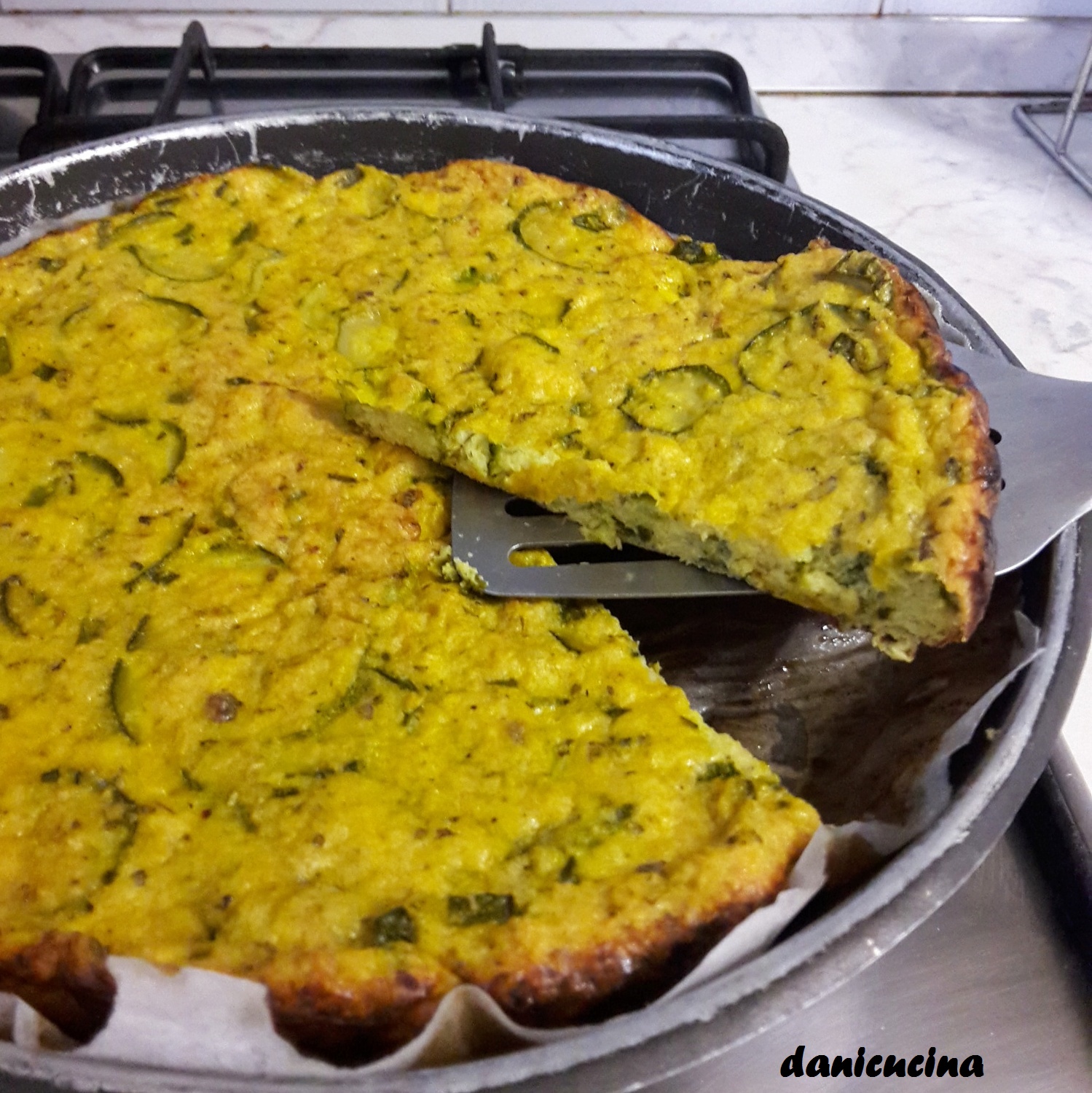 Frittata al forno di zucchine (non fritta)