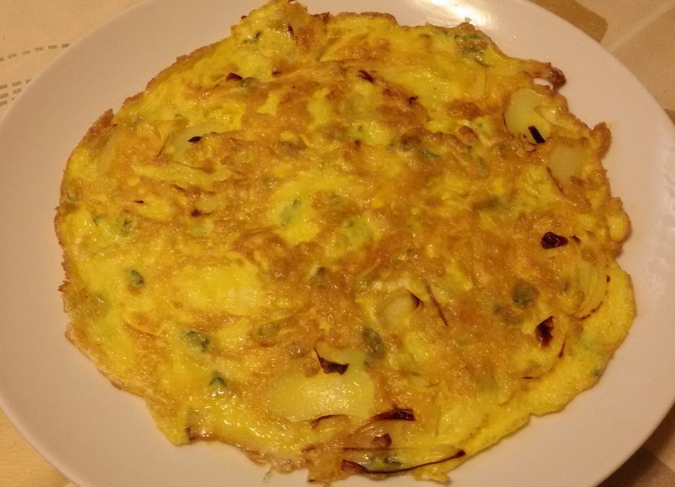 Frittata alla cipolla e menta fresca