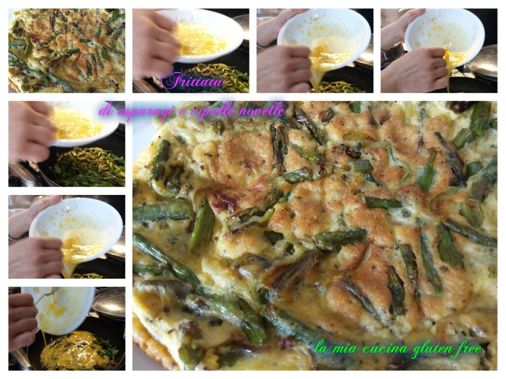 FRITTATA ASPARAGI E CIPOLLE NOVELLE