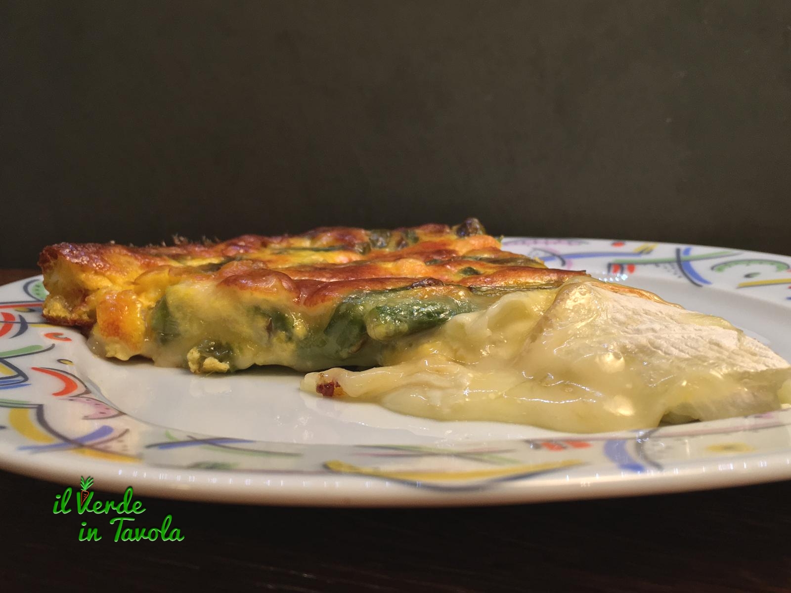 Frittata asparagi e tomino