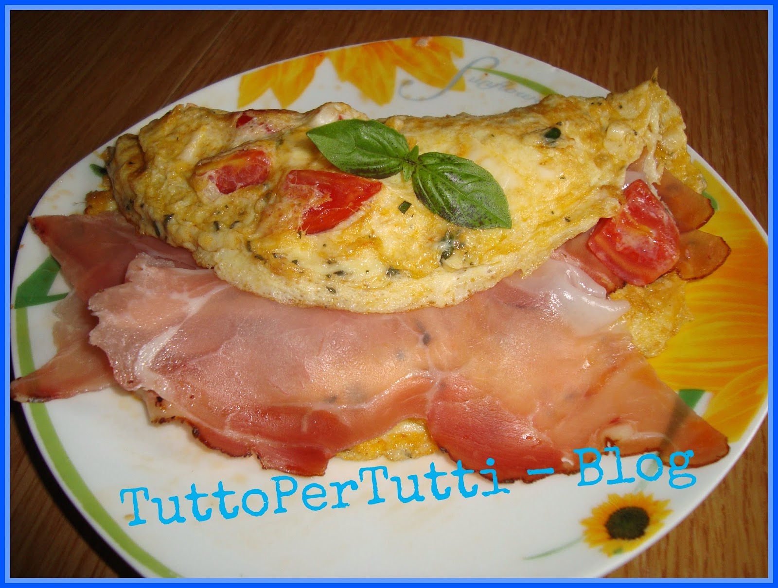 Frittata caprese con speck