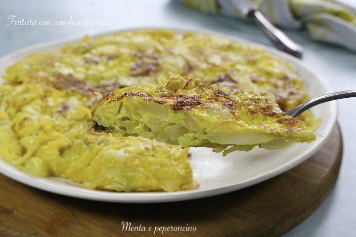 Frittata con cavolo cappuccio