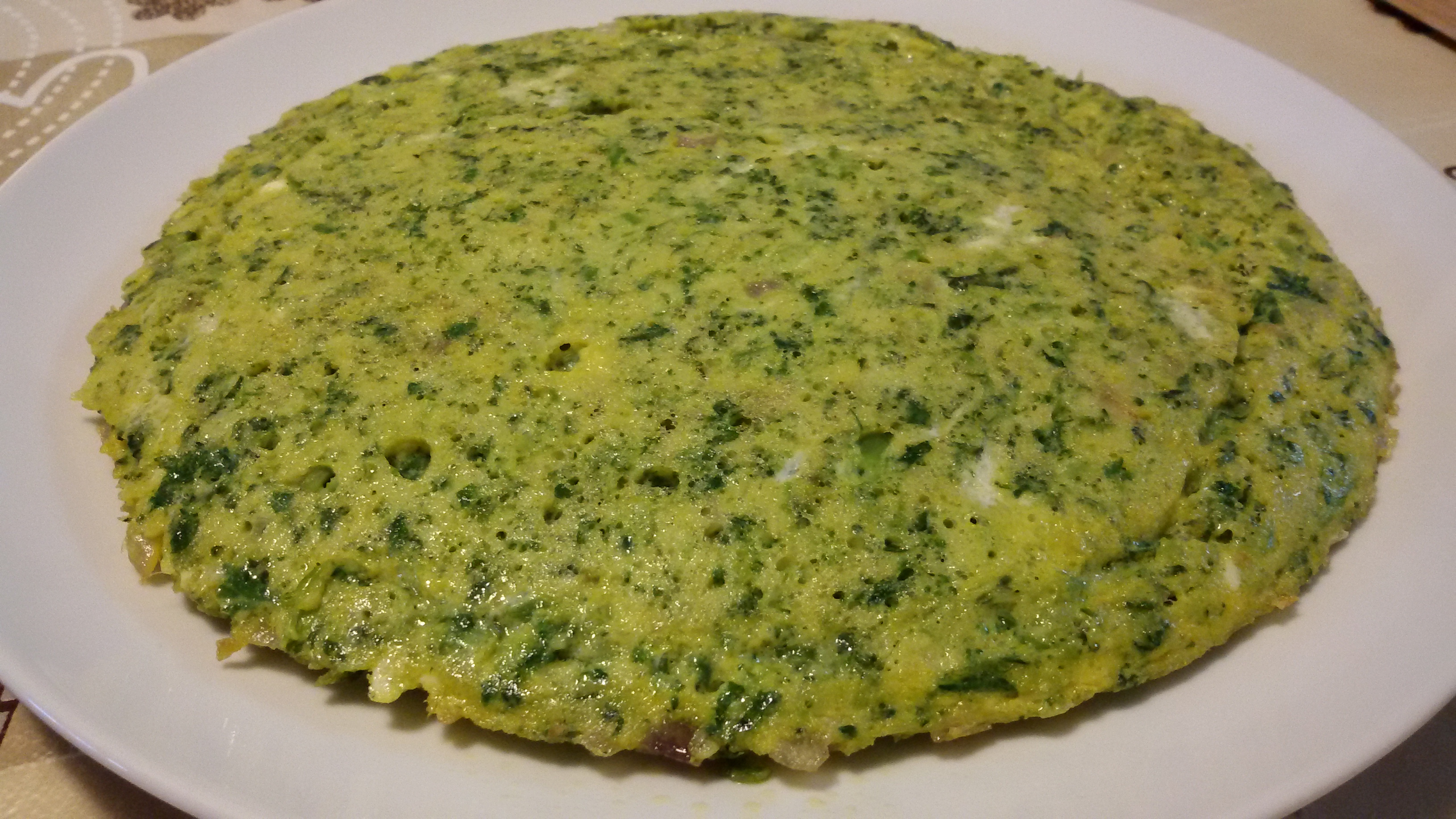 Frittata con cime di rapa e patate
