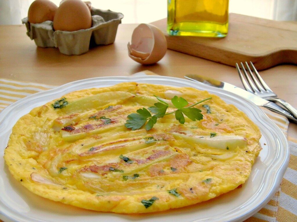 Frittata con cipollotti un secondo saporito e veloce