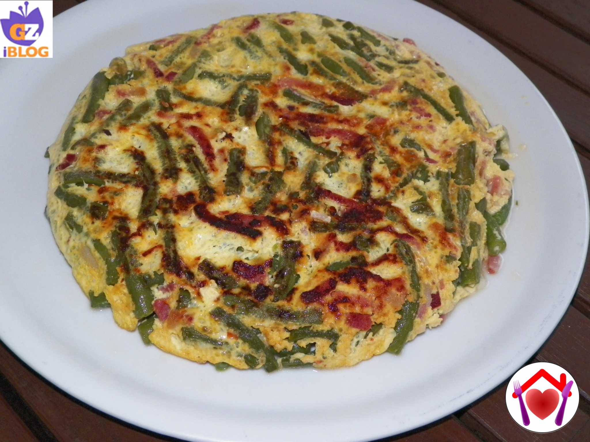 Frittata con fagiolini