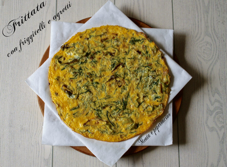 Frittata con friggitelli e agretti