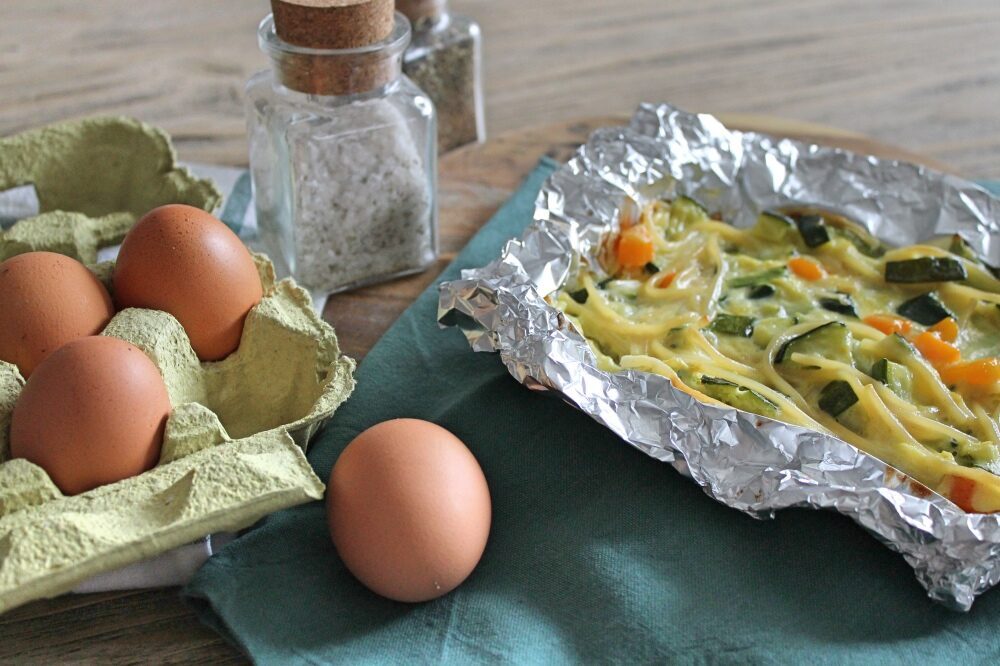 Frittata con gli spaghetti ricetta con le verdure!