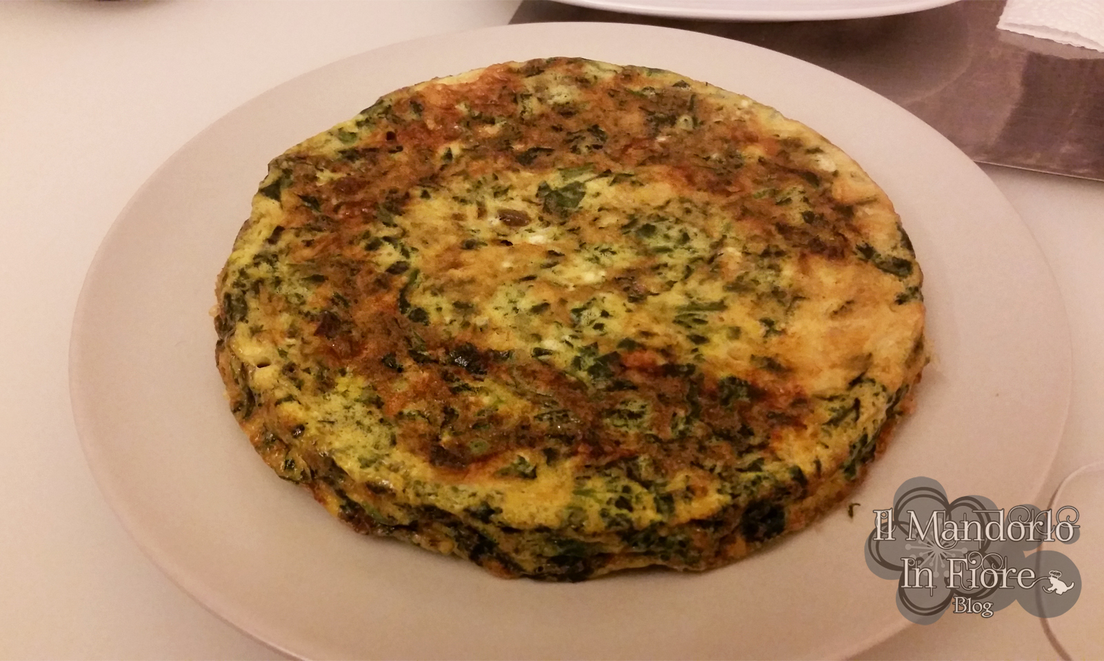 Frittata con gli spinaci al microonde