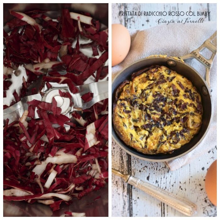 Frittata con radicchio rosso col bimby