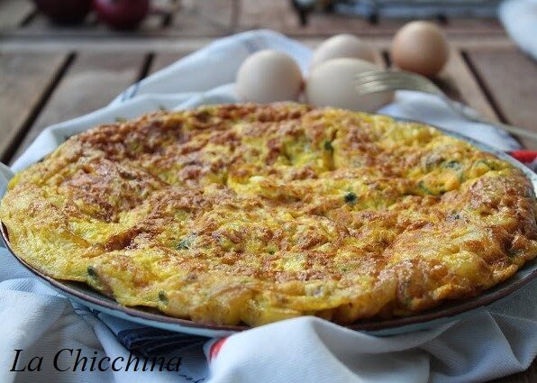 Frittata con tonno e cipolle