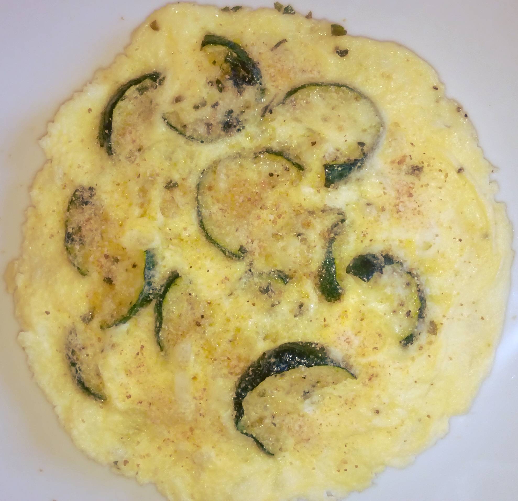 Frittata con zucchine al microonde