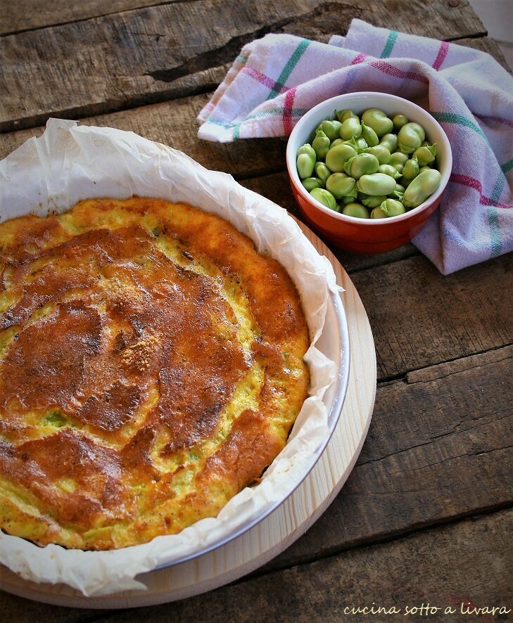 Frittata di agli porri in forno per fare di necessita’ virtu’