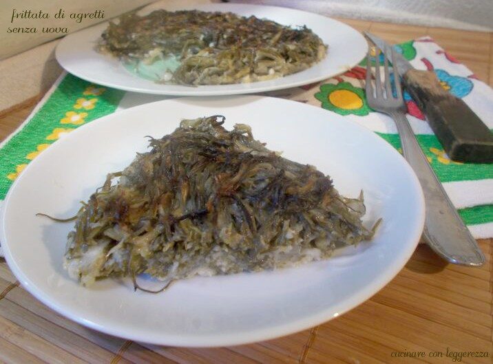Frittata di agretti senza uova