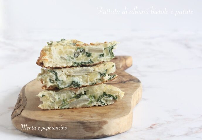 Frittata di albumi bietole e patate