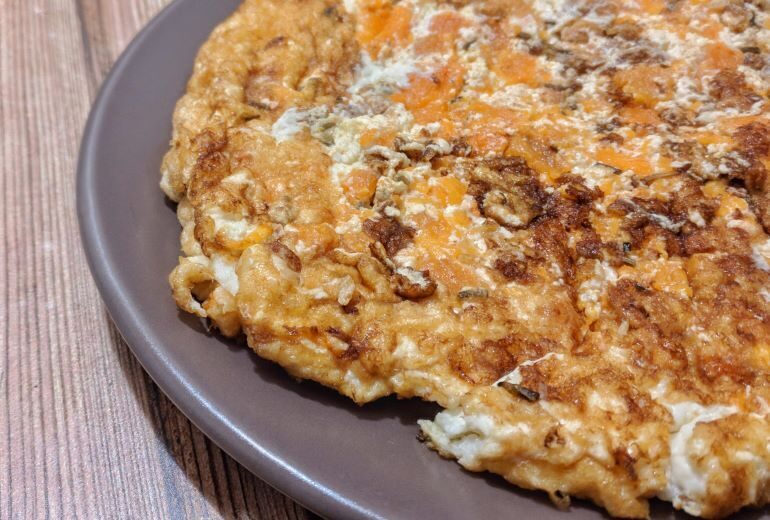 Frittata di albumi con zucca e rosmarino