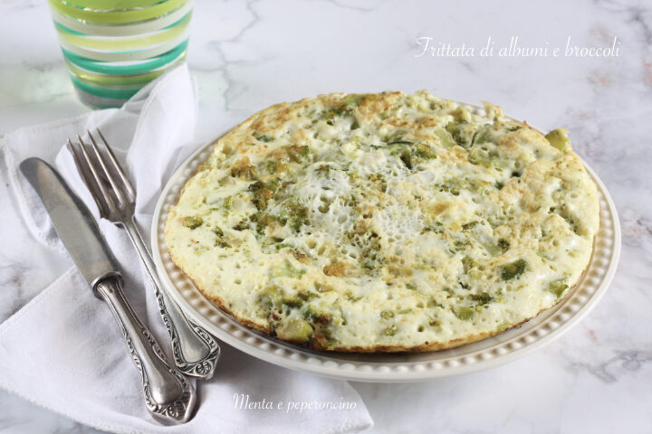 Frittata di albumi e broccoli