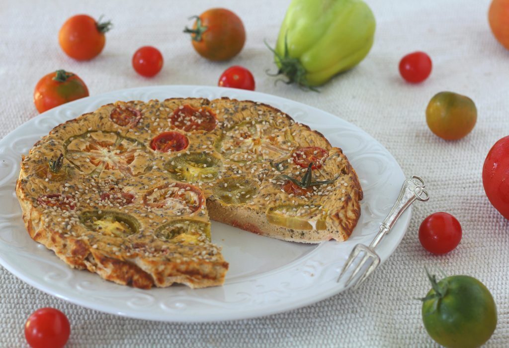 Frittata di albumi senza olio al doppio pomodoro