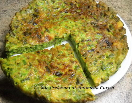 Frittata di asparagi e formaggio
