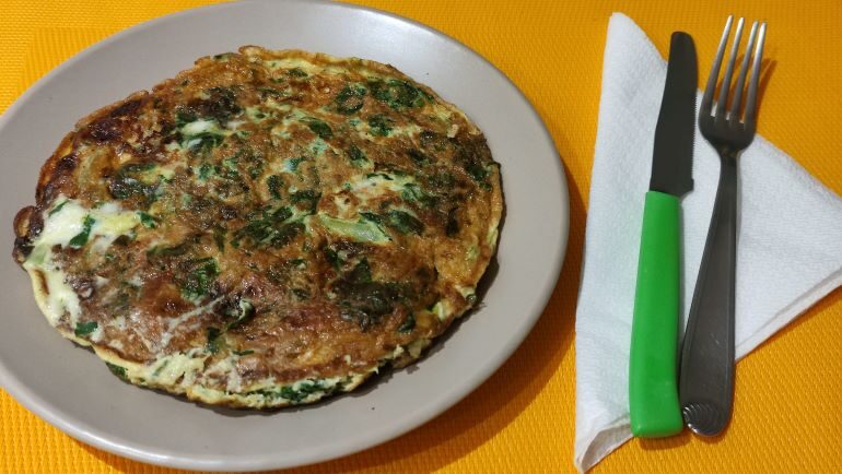 Frittata di bieta e stracchino