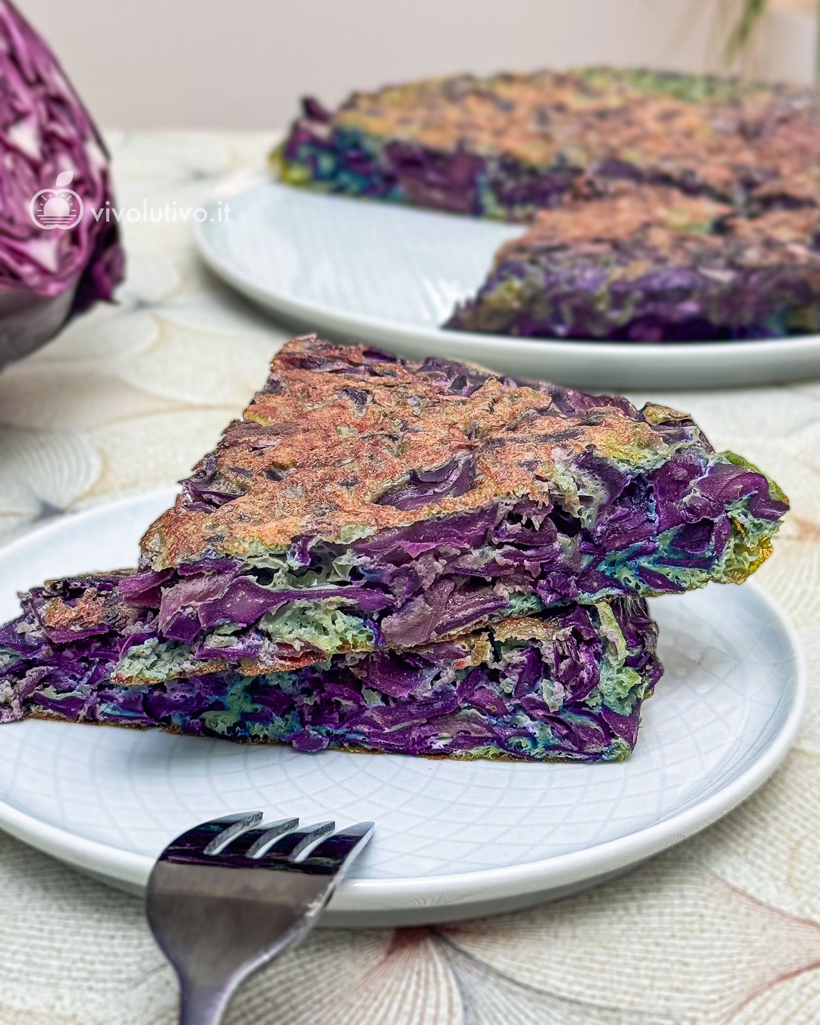 Frittata di cavolo rosso
