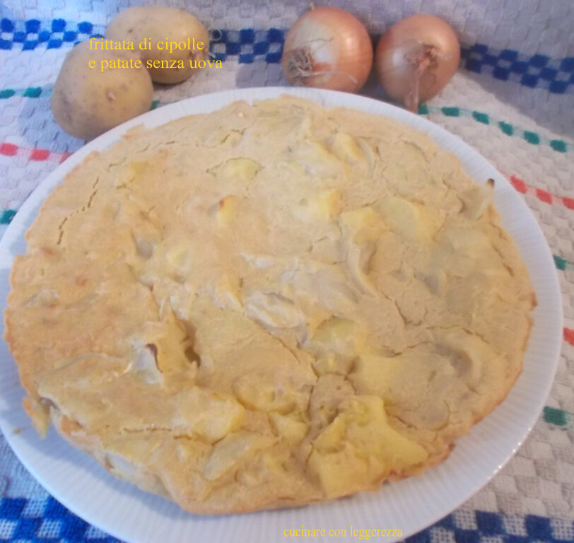 Frittata di cipolle e patate senza uova