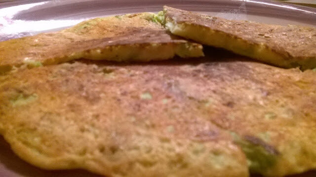 Frittata di farina di ceci con broccoli