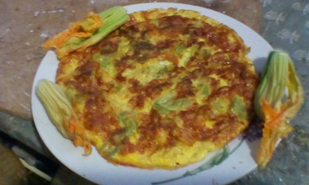 Frittata di fiori di zucchine