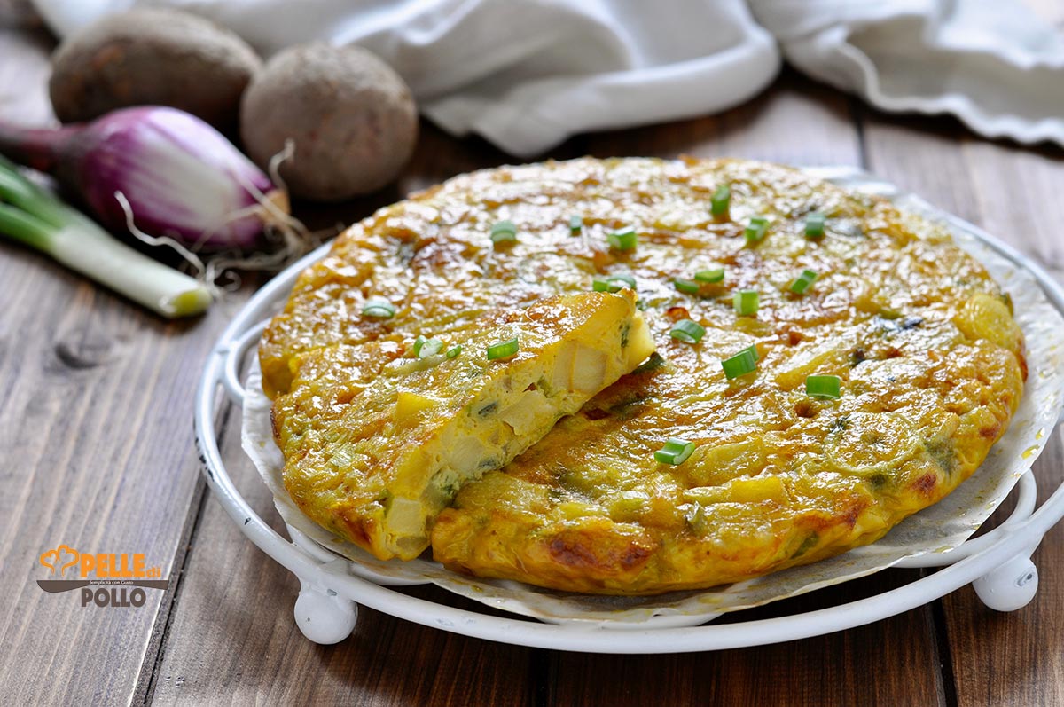 Frittata di patate e cipolla al forno