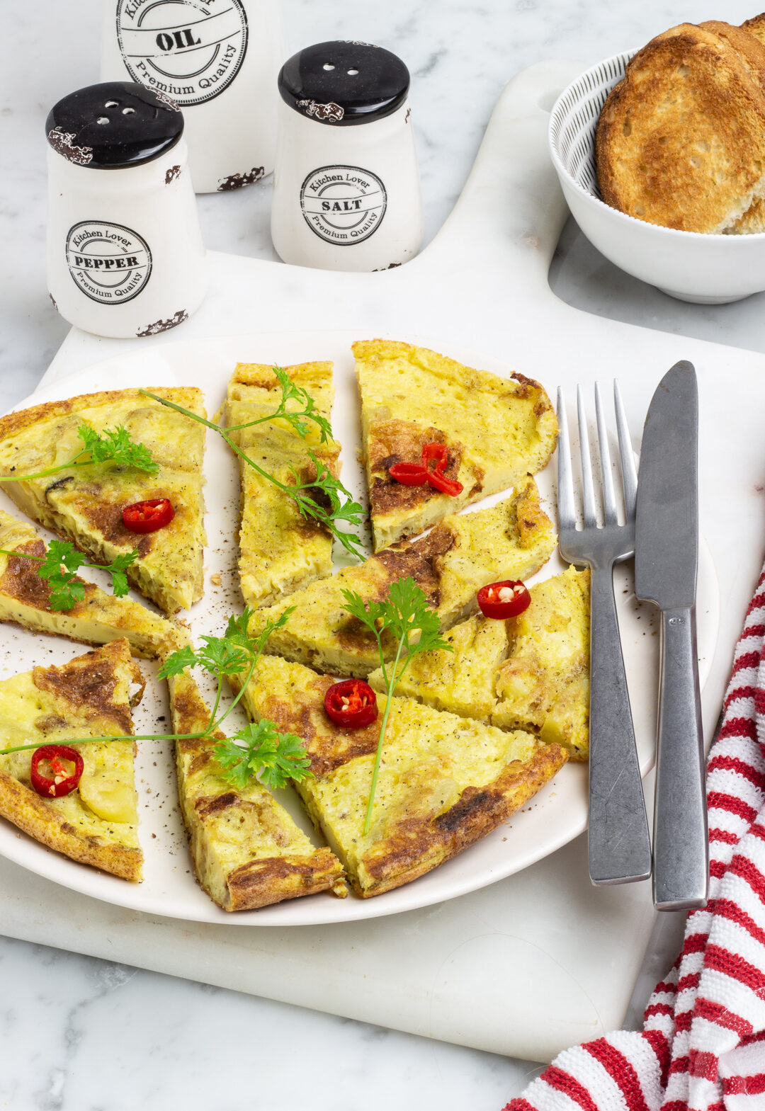 Frittata di patate e cipolle