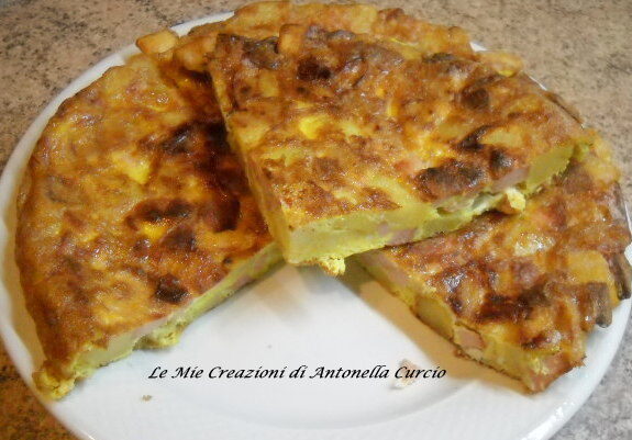 Frittata di patate e wurstel