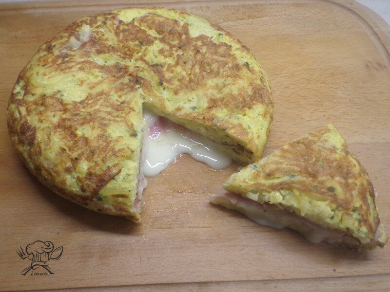 Frittata di patate farcita