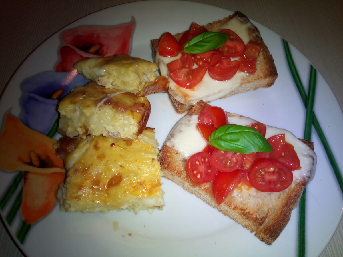 Frittata di patate grattugiate al forno