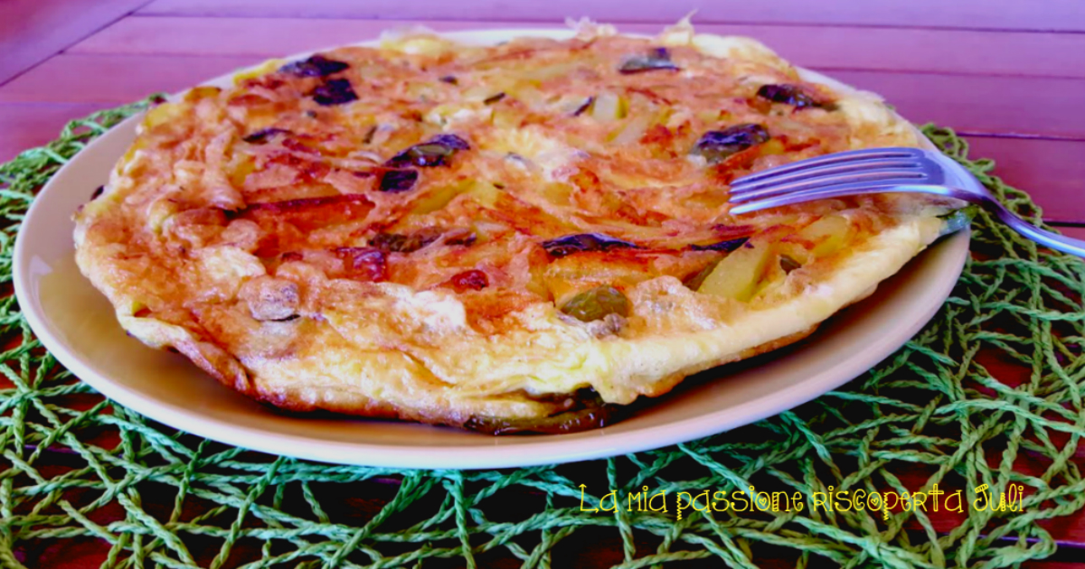 Frittata di peperone e patate