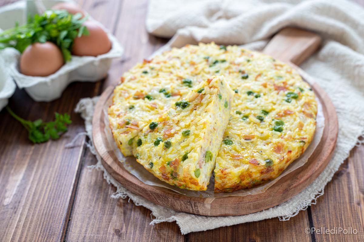 Frittata di riso al forno