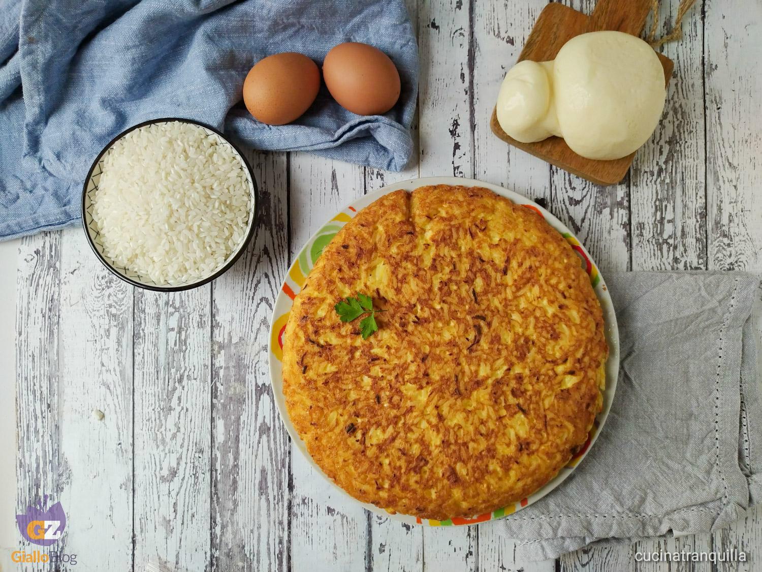 Frittata di riso alla scamorza