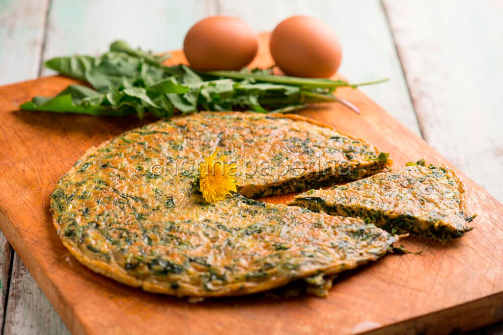 Frittata di tarassaco, un’idea squisita e leggera