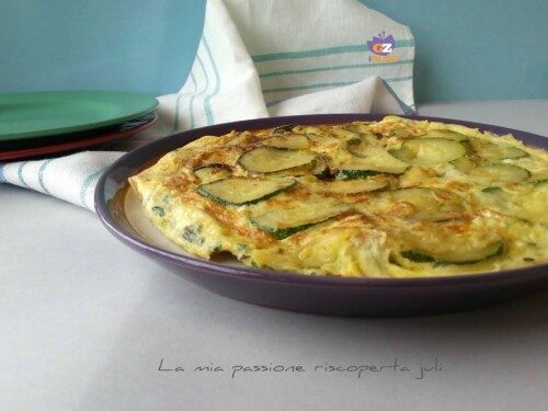 Frittata di zucchina, uova parmigiano..