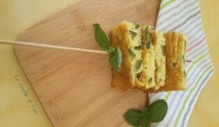 Frittata di zucchine e basilico al forno