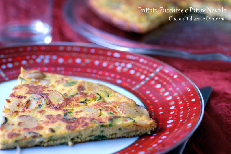 Frittata di zucchine e patate novelle al parmigiano