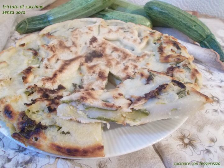 Frittata di zucchine senza uova