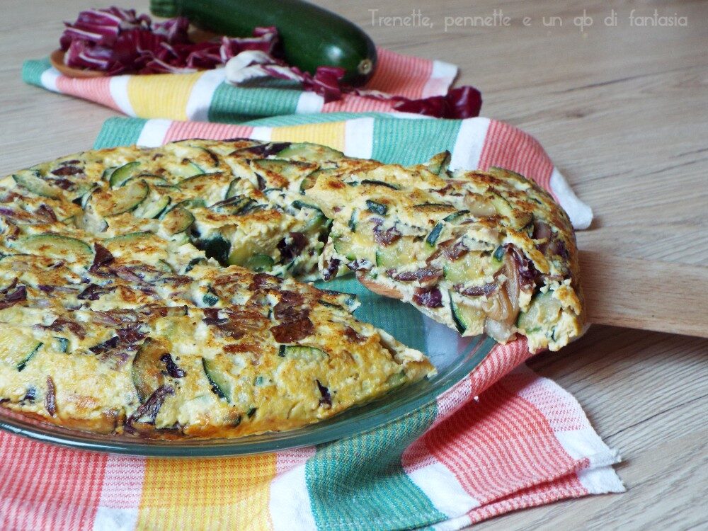 Frittata radicchio e zucchina