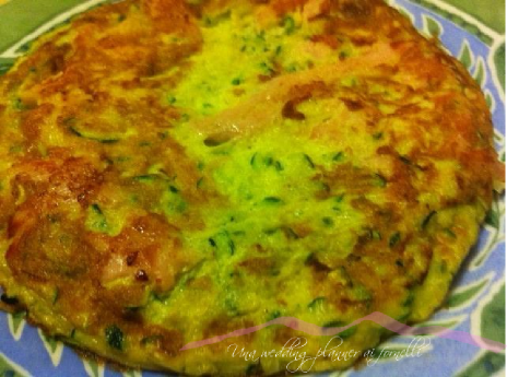 Frittata salmone e zucchine