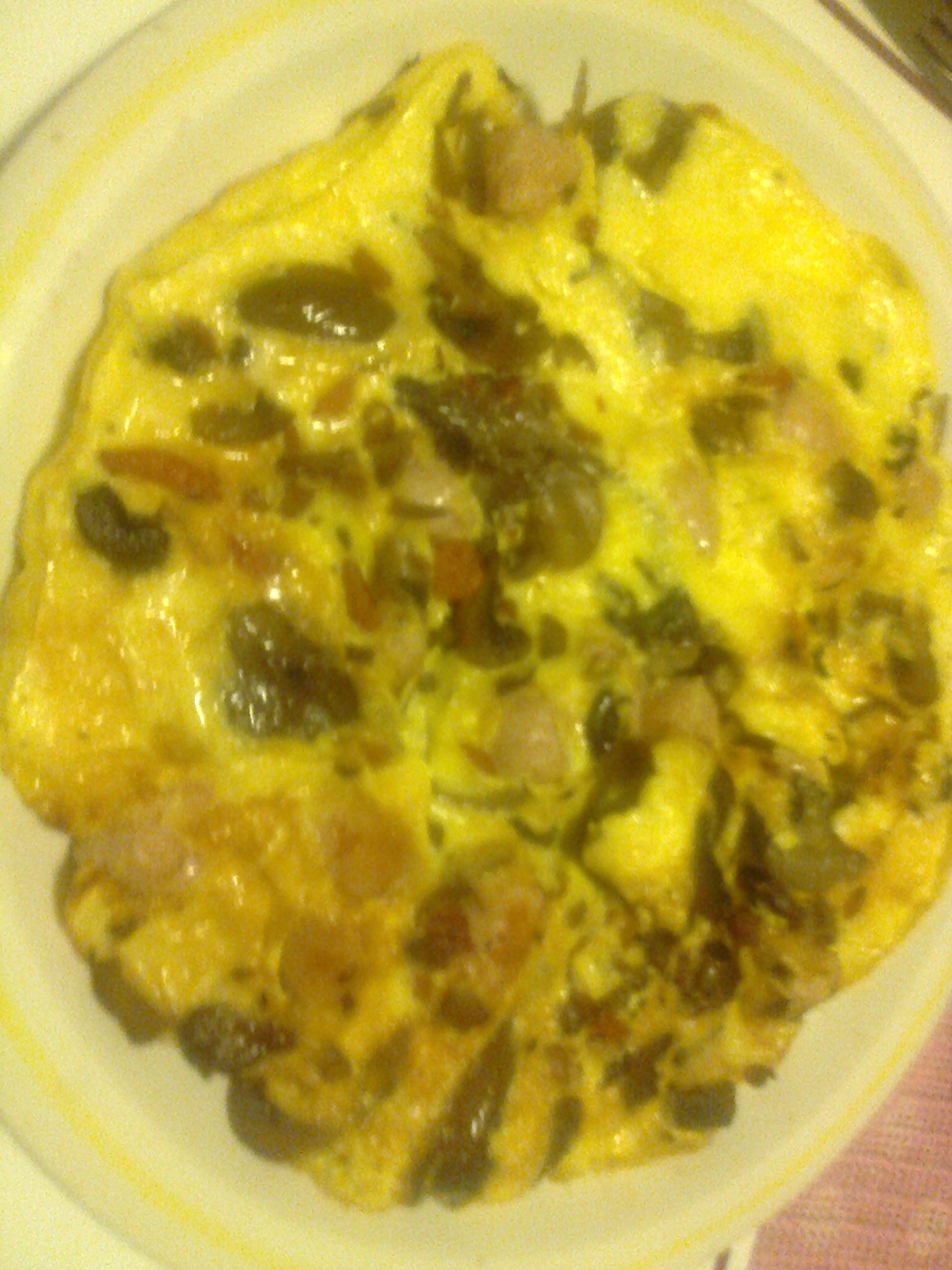 Frittata salsiccia, funghi