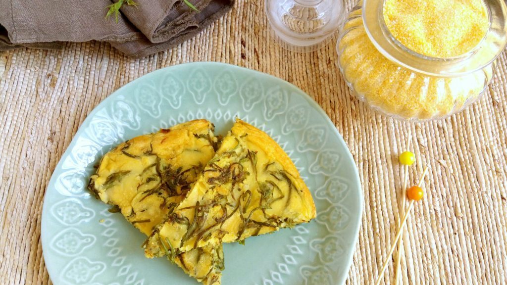 Frittata senza uova coi bruscandoli