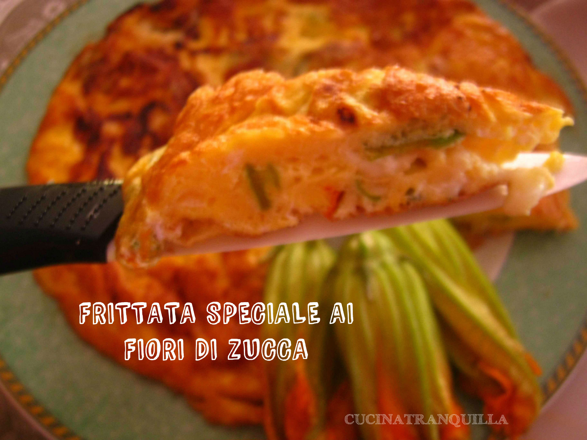Frittata speciale ai fiori di zucca
