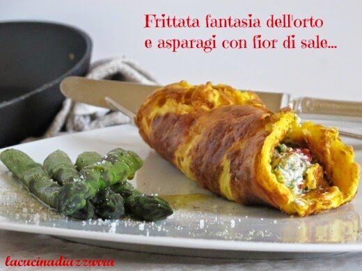 Frittatina fresca fantasia dell’orto, asparigi e fior di sale