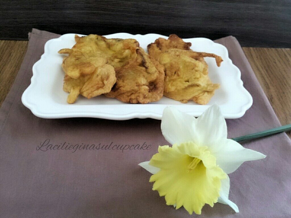Frittelle ai fiori di zucca