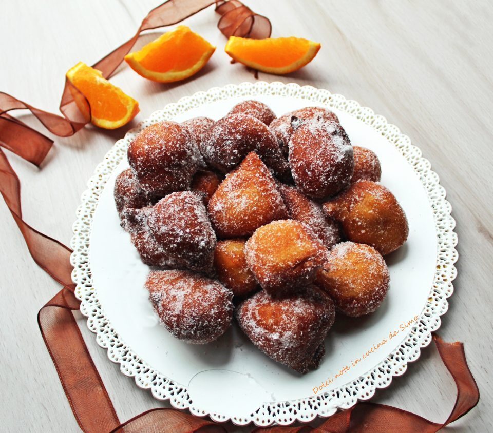 Frittelle alla ricotta e arancia