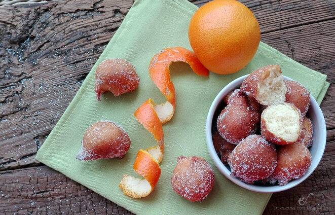 Frittelle all’arancia veloci