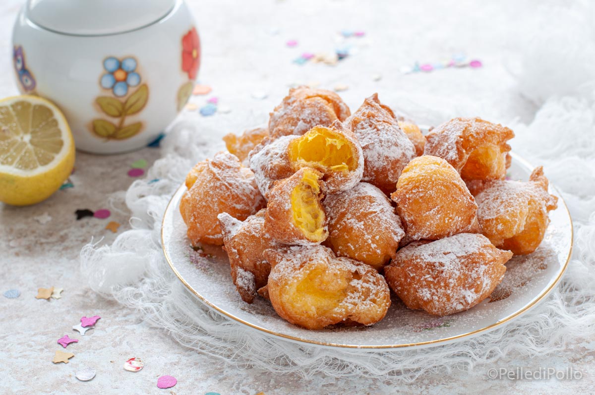Frittelle di carnevale soffici – ottime da farcire